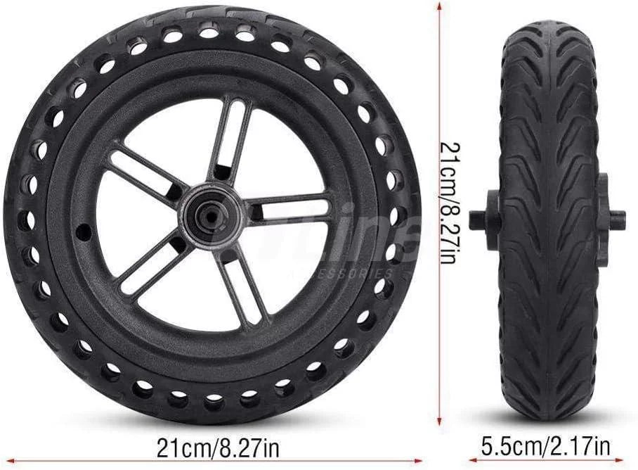 Roue arrière pneu solide assemblé avec moyeu pour scooter électrique Xiaomi PRO/ PRO2