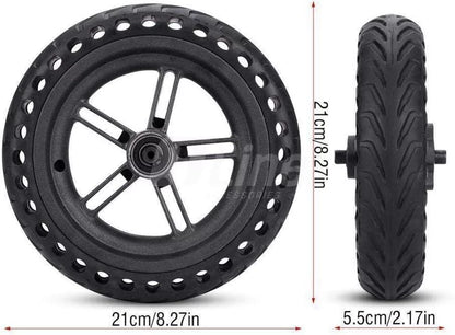 Roue arrière pneu solide assemblé avec moyeu pour scooter électrique Xiaomi PRO/ PRO2