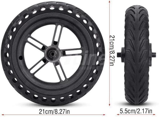 Roue arrière pneu solide assemblé avec moyeu pour scooter électrique Xiaomi PRO/ PRO2