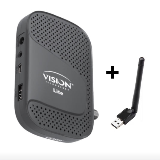 Récepteur Vision Lite Avec Clé wifi + 4 Abonnements
