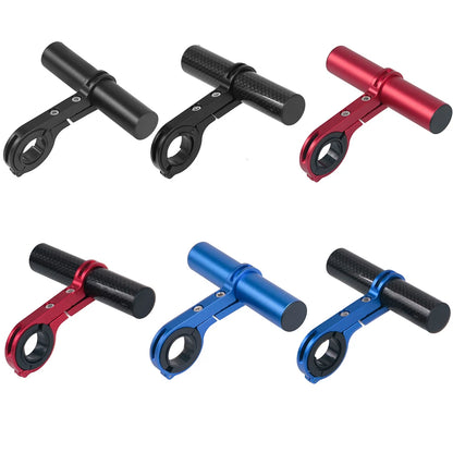 Rallonge de guidon de montagne, guidon, phare, compteur de vitesse, adaptateur de support, scooter, alliage d’aluminium noir