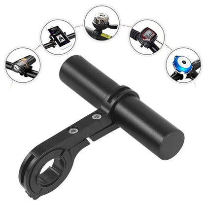 Rallonge de guidon de montagne, guidon, phare, compteur de vitesse, adaptateur de support, scooter, alliage d’aluminium noir