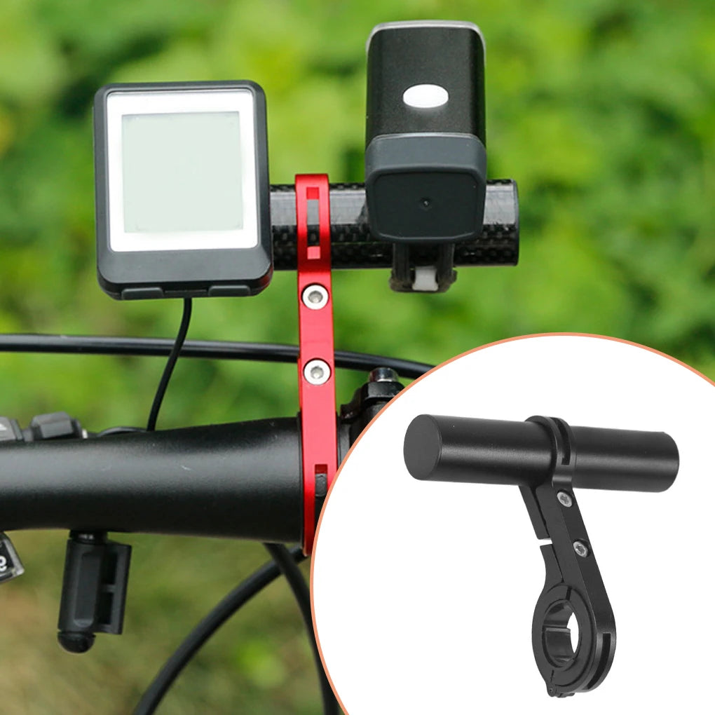Rallonge de guidon de montagne, guidon, phare, compteur de vitesse, adaptateur de support, scooter, alliage d’aluminium noir