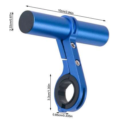 Rallonge de guidon de montagne, guidon, phare, compteur de vitesse, adaptateur de support, scooter, alliage d’aluminium noir
