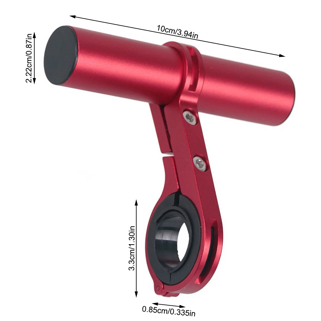 Rallonge de guidon de montagne, guidon, phare, compteur de vitesse, adaptateur de support, scooter, alliage d’aluminium noir
