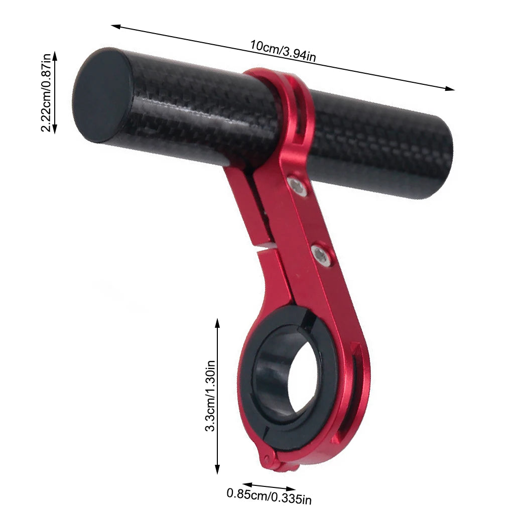 Rallonge de guidon de montagne, guidon, phare, compteur de vitesse, adaptateur de support, scooter, alliage d’aluminium noir