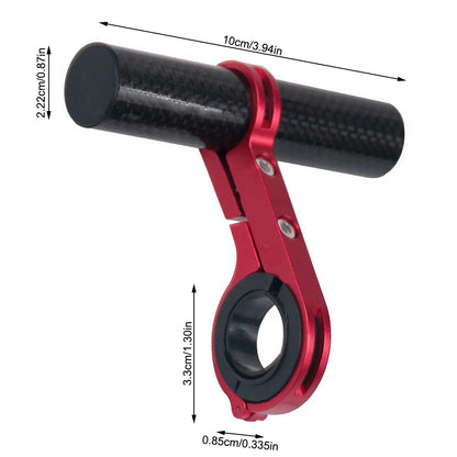 Rallonge de guidon de montagne, guidon, phare, compteur de vitesse, adaptateur de support, scooter, alliage d’aluminium noir