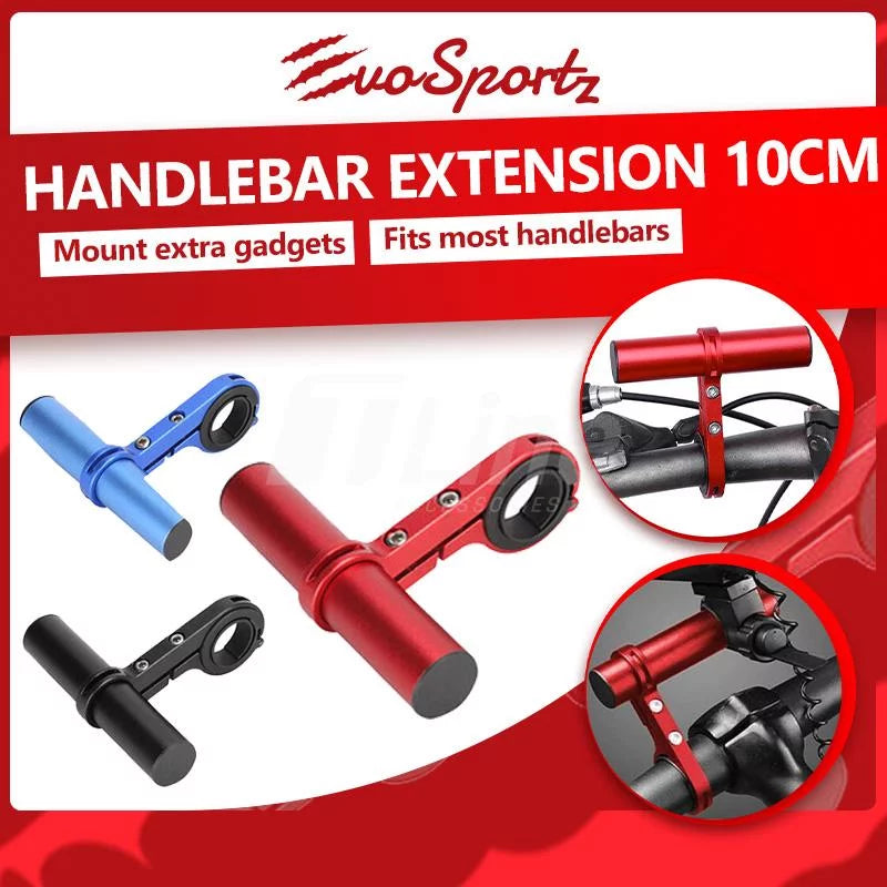 Rallonge de guidon de montagne, guidon, phare, compteur de vitesse, adaptateur de support, scooter, alliage d’aluminium noir